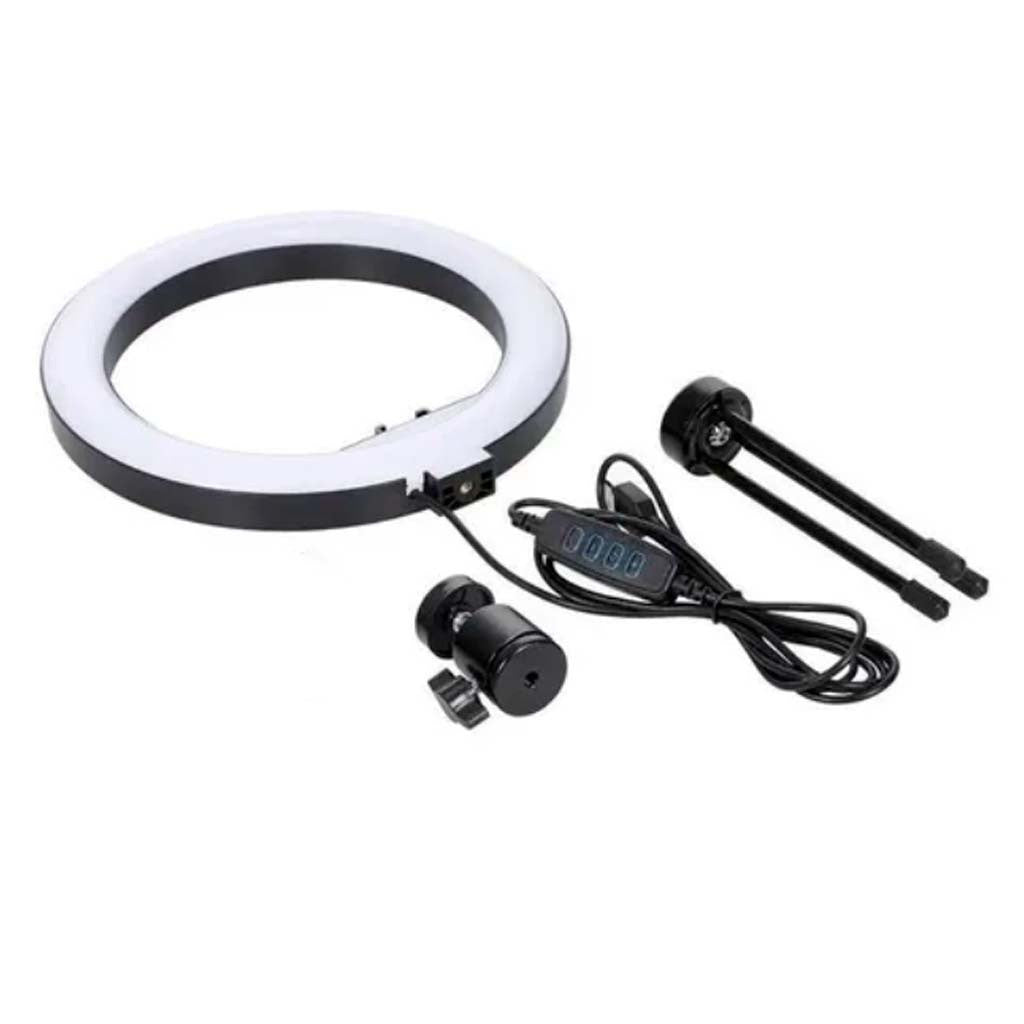 Ring Light Led Mesa Iluminador Pequena Tripé 6 Polegadas 16cm