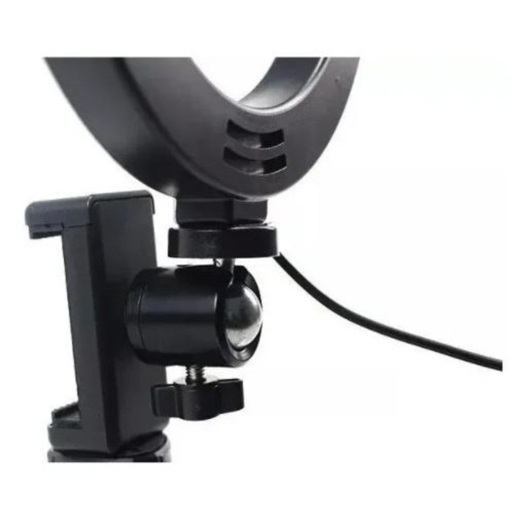 Ring Light Led Mesa Iluminador Pequena Tripé 6 Polegadas 16cm
