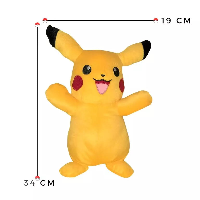 Pelúcia Pokémon Pikachu 34cm