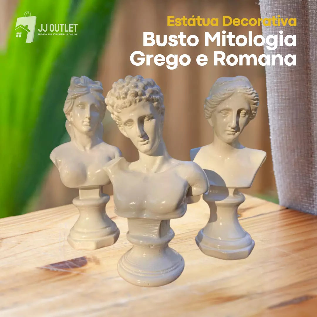 Estátuas Decoração Busto Mitologia Grego e Romana