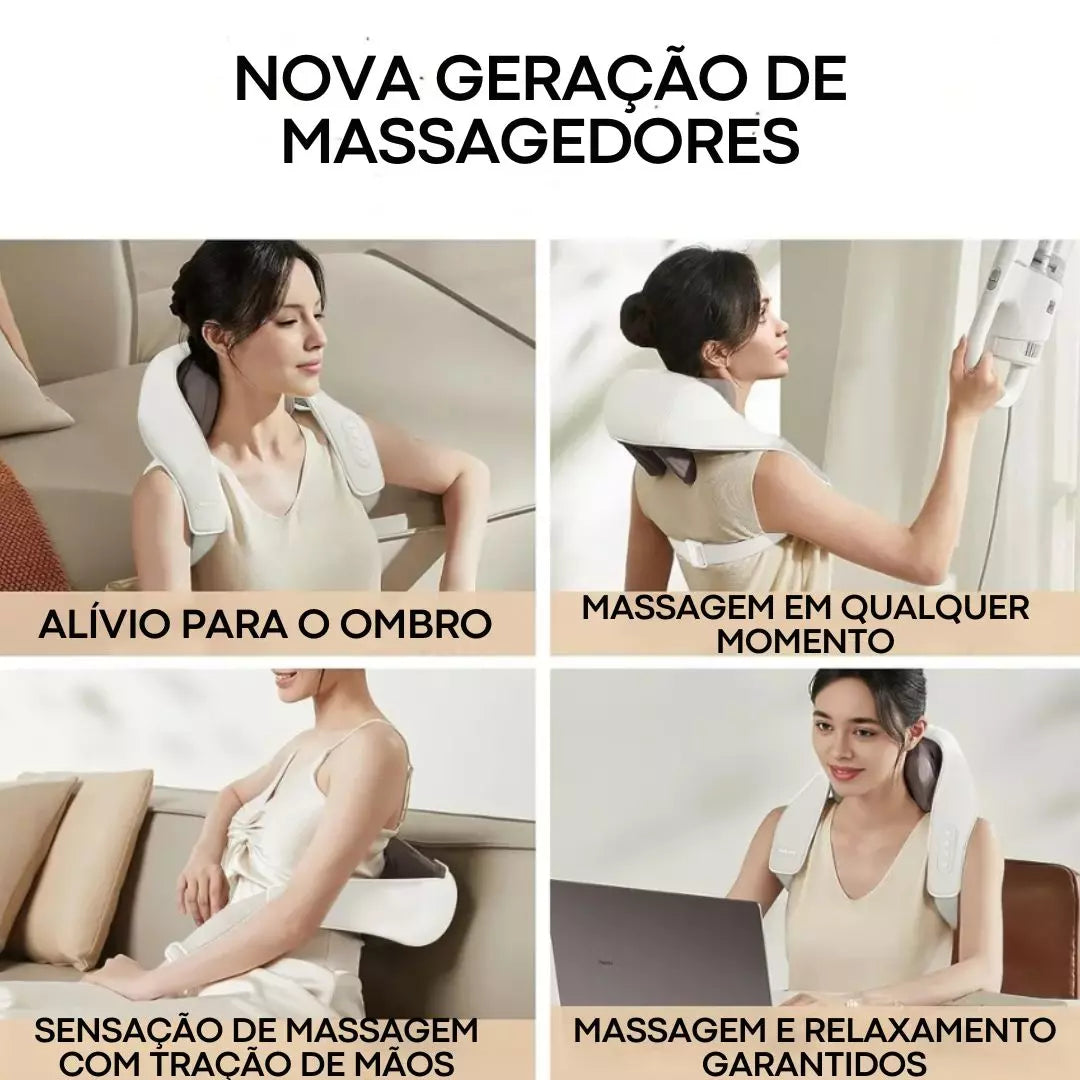 Massageador Shiatsu Pescoço e Ombro JJ-5D® Premium