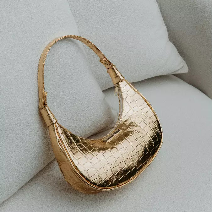 Bolsa de Ombro Santorini Baguete Croco