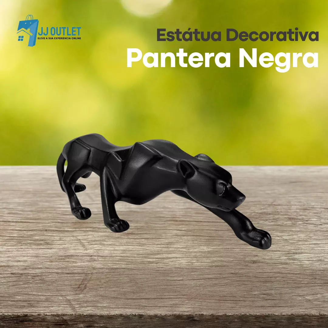 Estátua Decoração Pantera Negra
