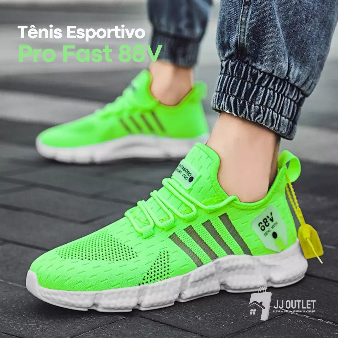 Tênis Esportivo Pro Fast 88V Verde Unissex