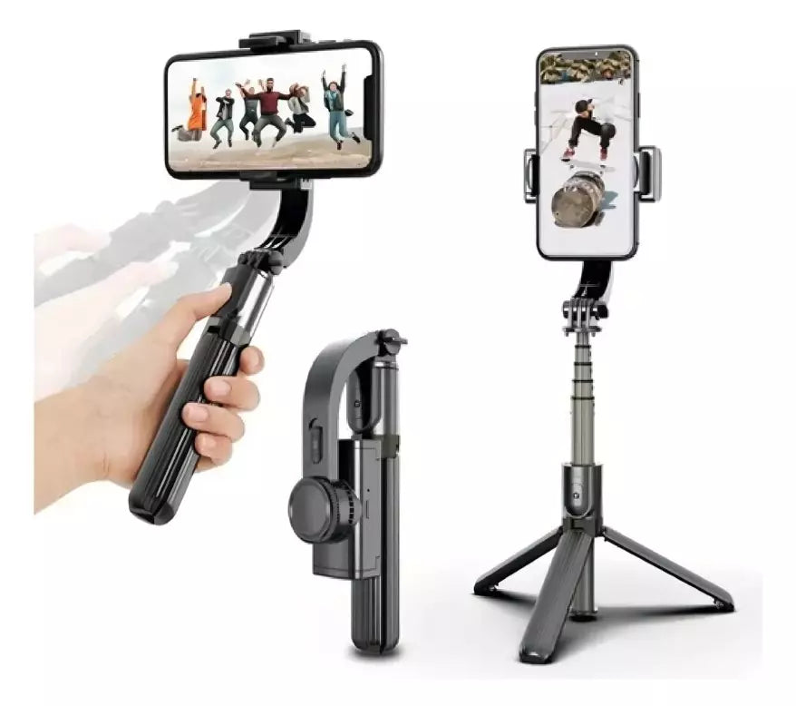 Bastão De Selfie com Estabilizador Gimbal NUOWA L08 Tripé Stick TriPod Bluetooth 4.0 Sem Fio