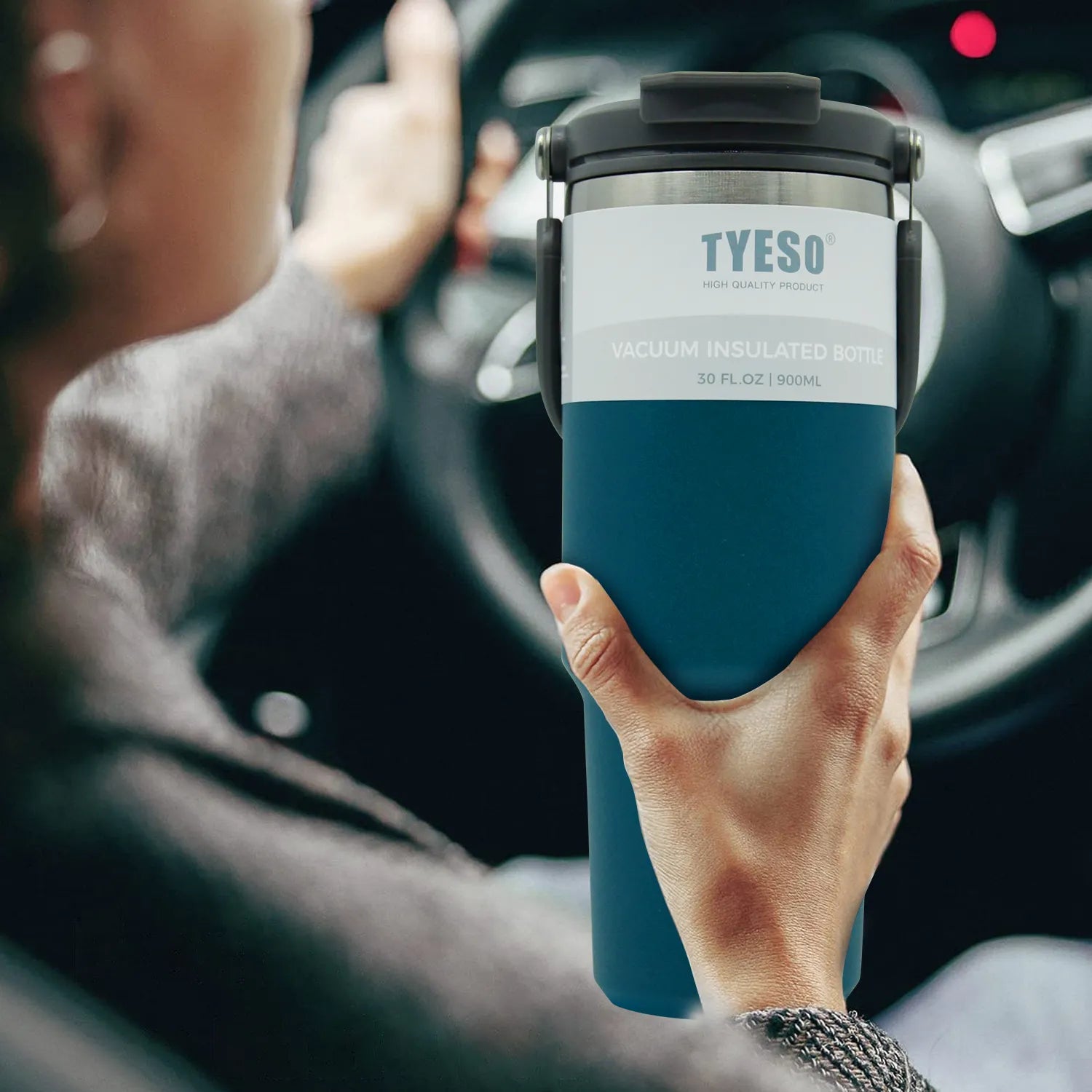 Copo Térmico de Aço Inoxidável Tyeso 900ml