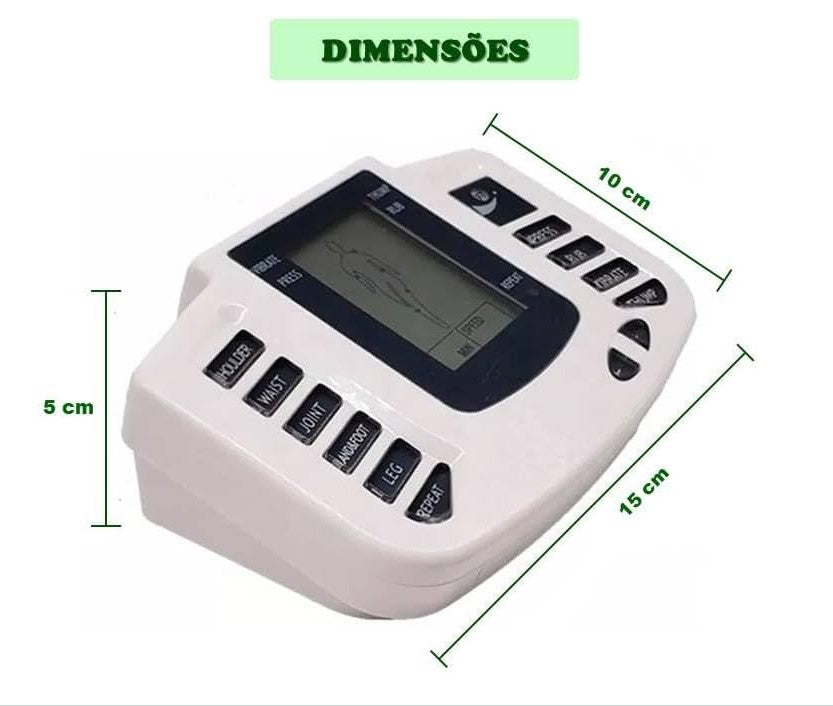 Masssageador Aparelho Tens Choque Fisioterapia Eletrochoque Eletrodos