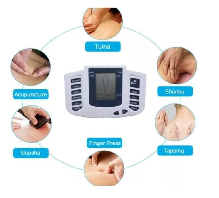 Masssageador Aparelho Tens Choque Fisioterapia Eletrochoque Eletrodos