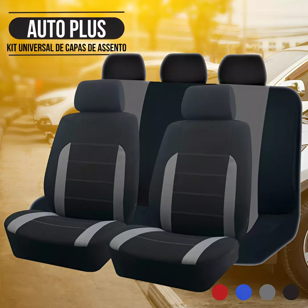 Kit de Capas de Assento de Carro Universal - Auto Plus