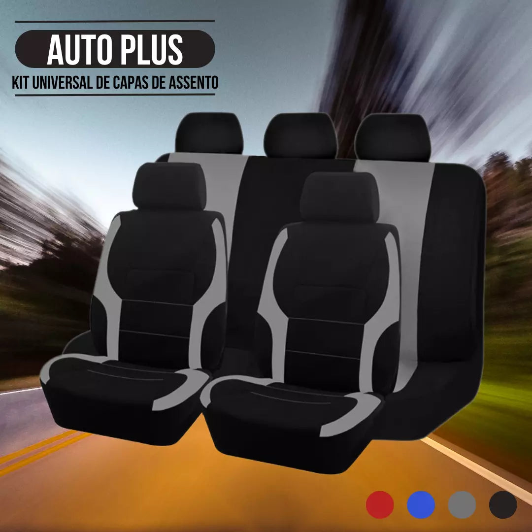 Kit de Capas de Assento de Carro Universal - Auto Plus
