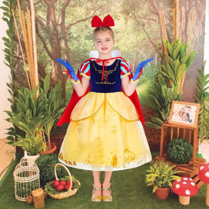Fantasia Infantil Branca de Neve - Luxo
