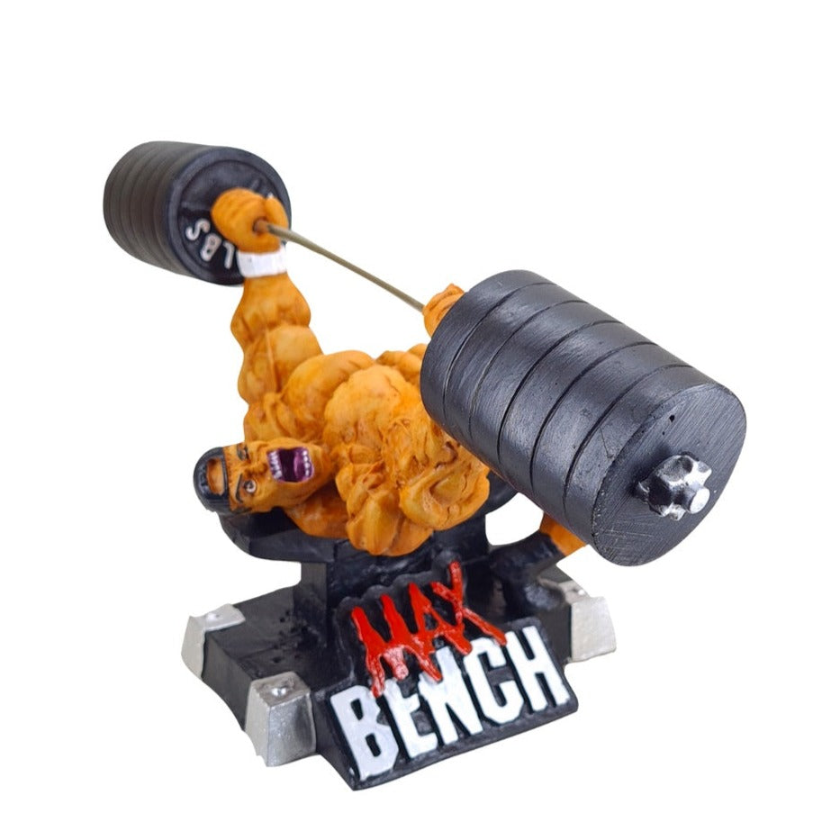 Estátua Decoração Supino Max Bench em Resina