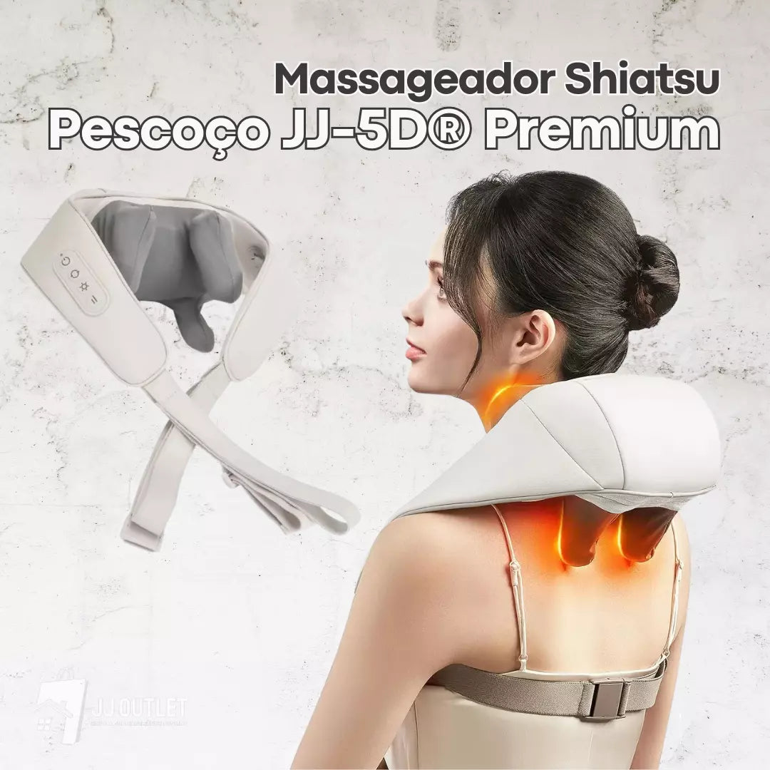 Massageador Shiatsu Pescoço e Ombro JJ-5D® Premium