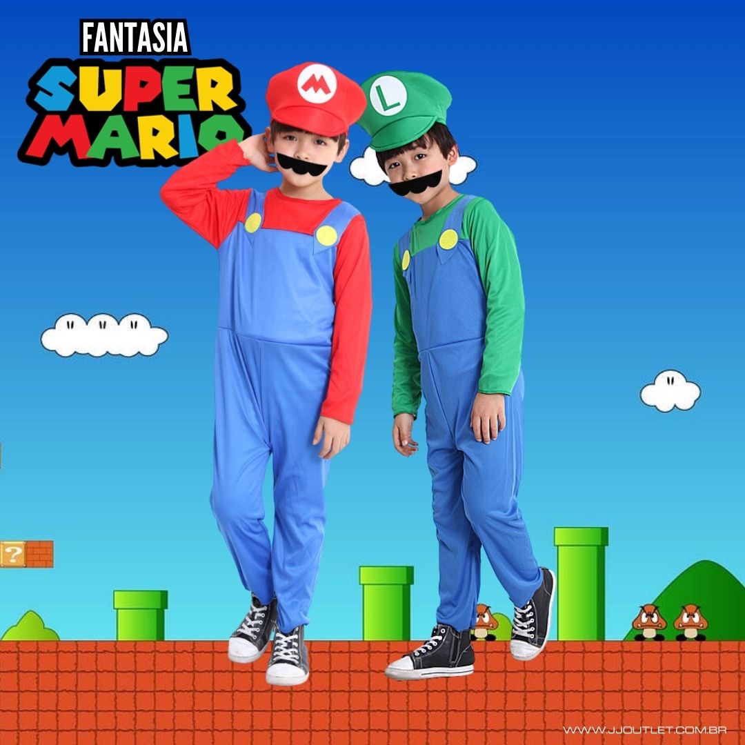 Fantasia Super Mario Bros - Infantil