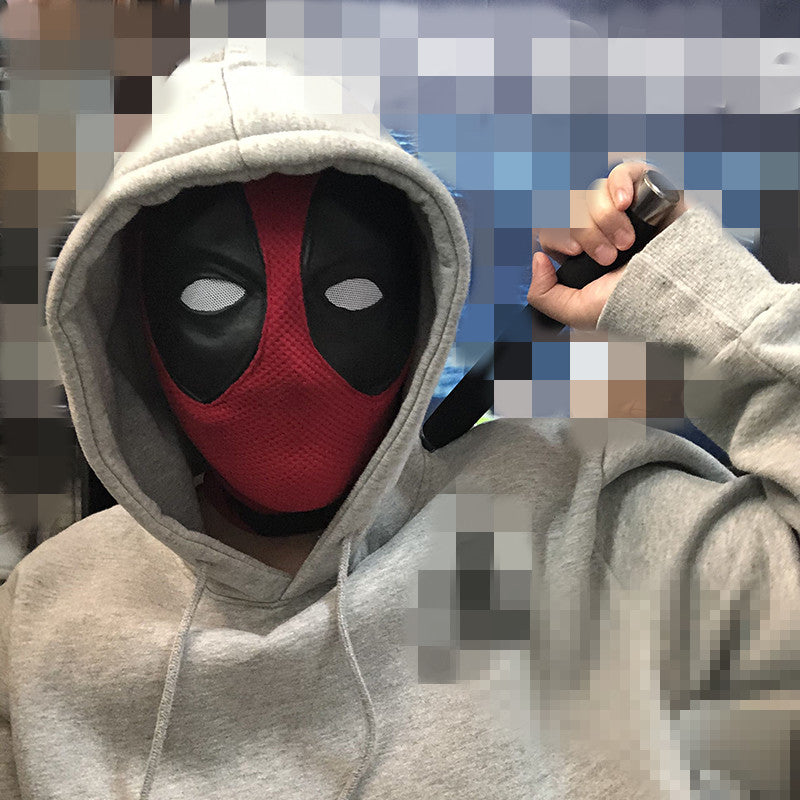 Máscara Cosplay Deadpool Wade Winston Capacete de Nylon e Algodão de 55-60cm