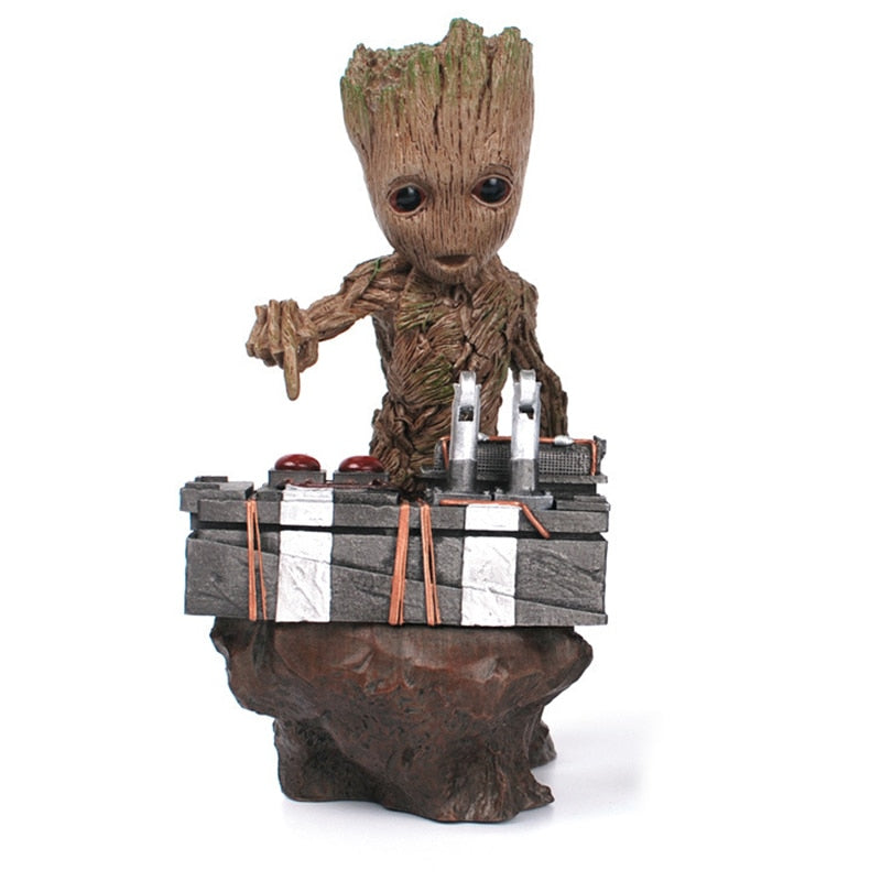 Estátua Action Figure Groot Guardiões da Galáxia em PVC