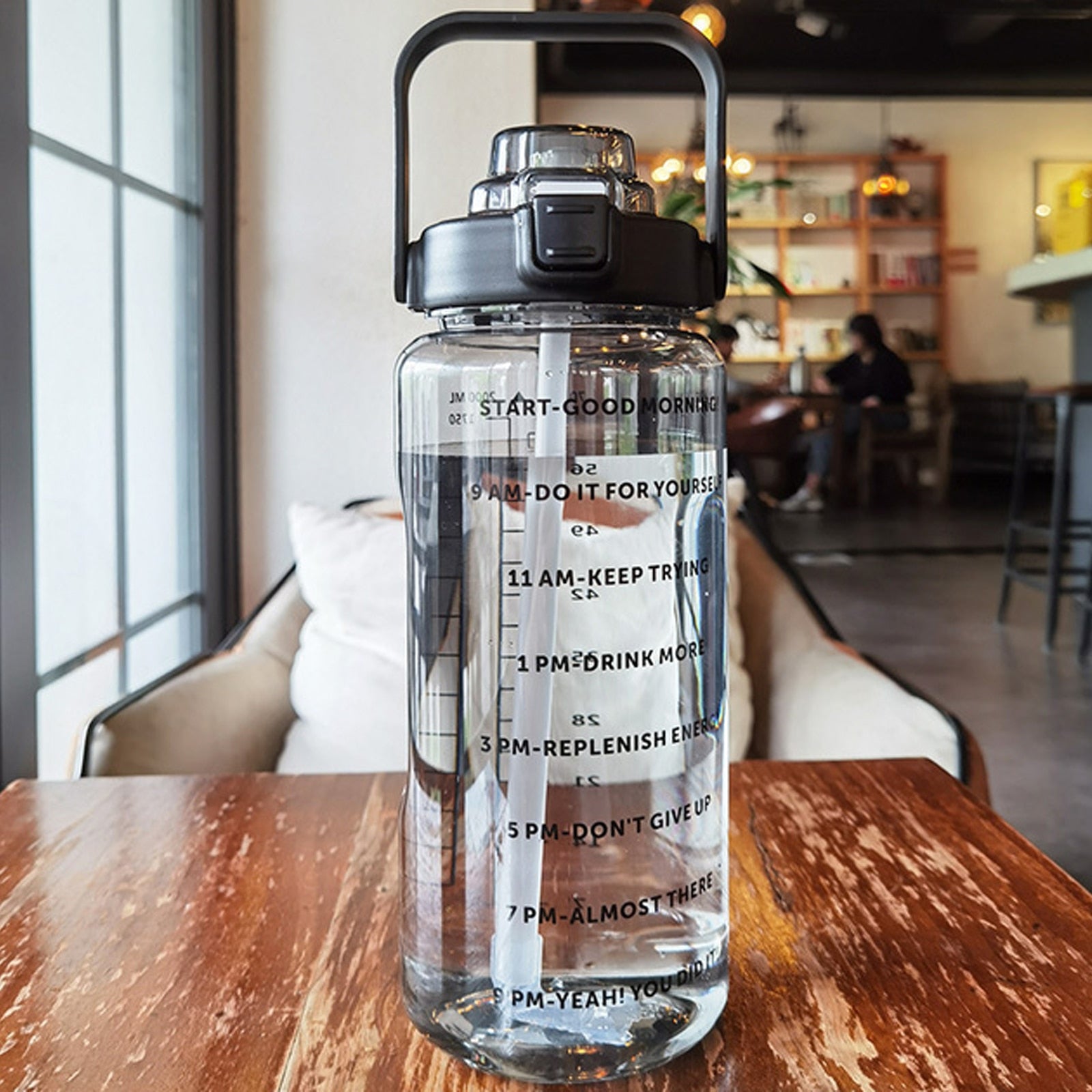 Garrafa de Água 2 Litros com Citação Motivacional