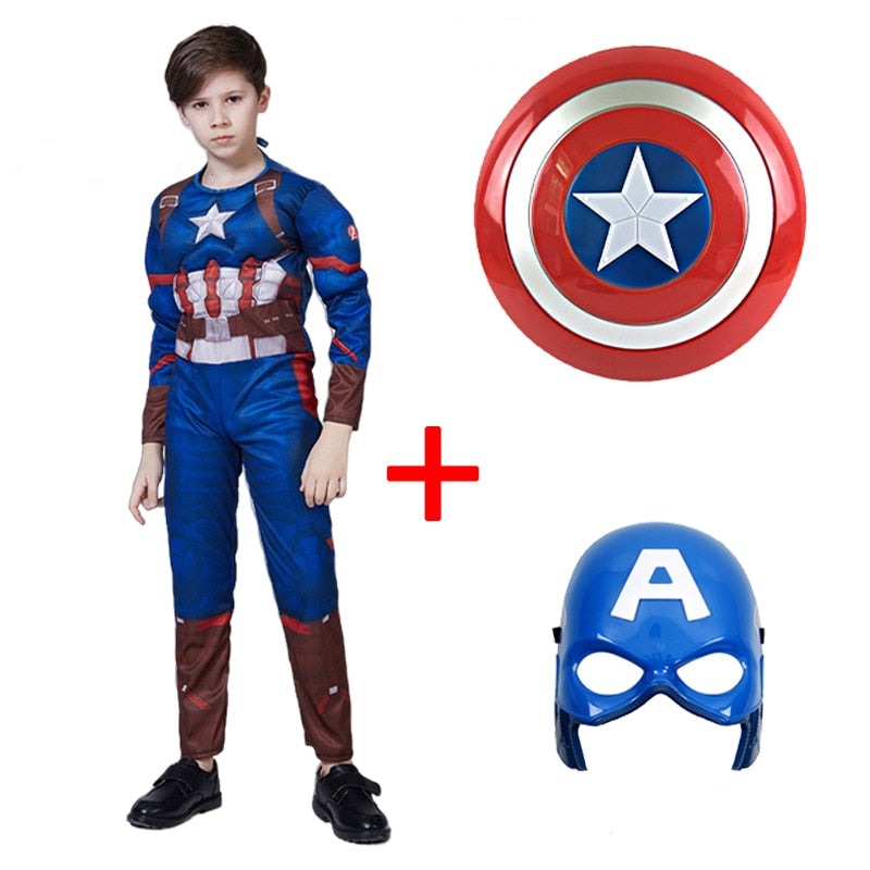 Fantasia Capitão América com Músculos