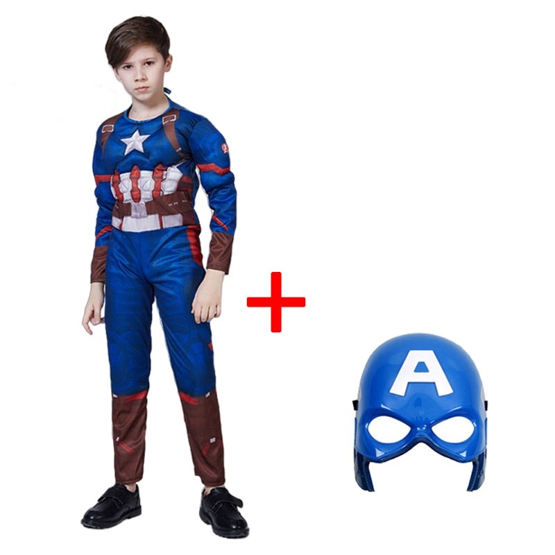 Fantasia Capitão América com Músculos