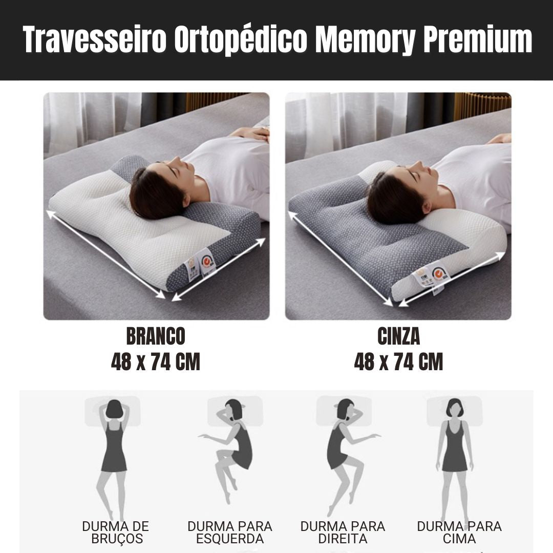 Travesseiro Ortopédico Memory Premium
