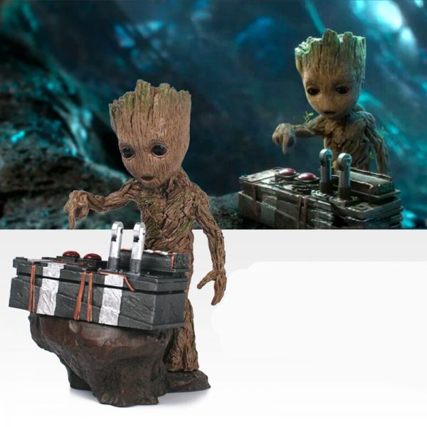 Estátua Action Figure Groot Guardiões da Galáxia em PVC