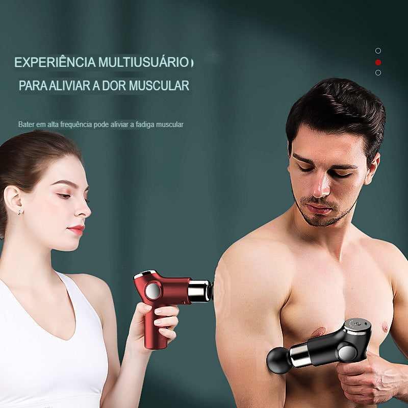 Mini Pistola Máquina de Massageadora e Relaxamento Muscular de Alta Potência Portátil