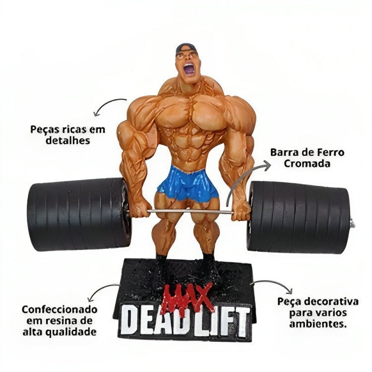 Estátua Decoração Levantamento Terra Dead Lift em Resina