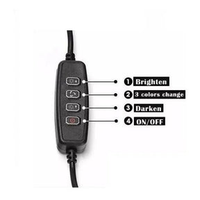 Ring Light Led Mesa Iluminador Pequena Tripé 6 Polegadas 16cm