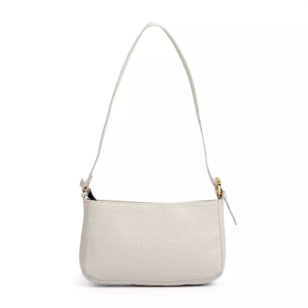 Bolsa Feminina de Ombro Off White Viena