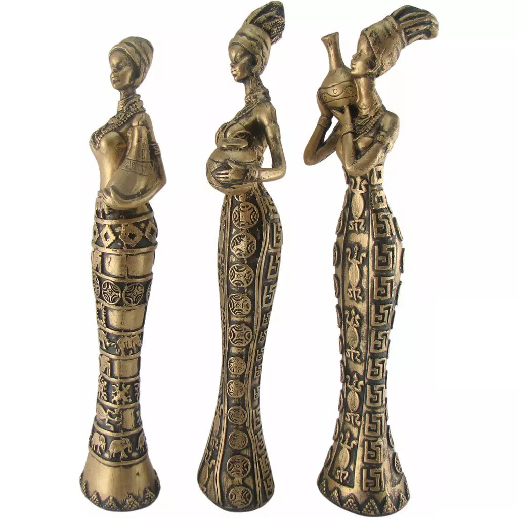 Estátua Trio Africanas com Jarro