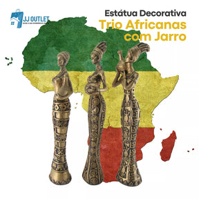 Estátua Trio Africanas com Jarro