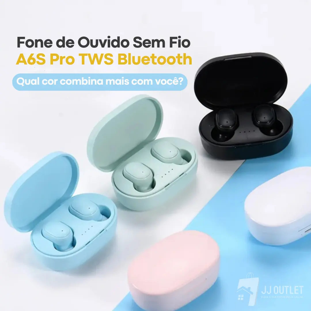 Fone de Ouvido Sem Fio A6S Pro TWS Bluetooth