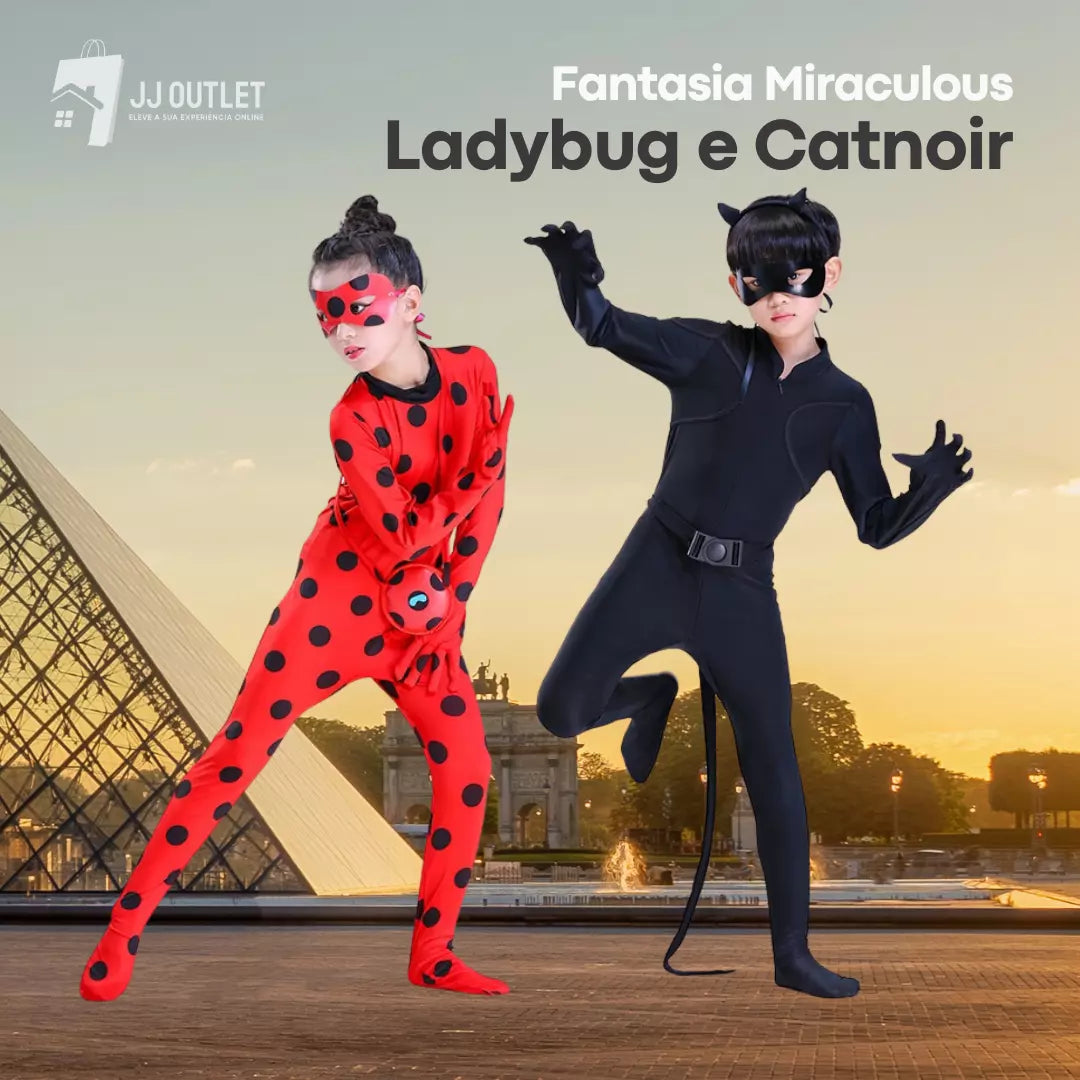 Faça você mesmo uma Fantasia de Ladybug e Cat Noir