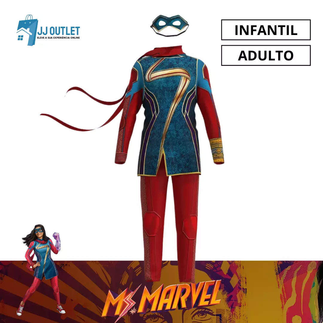 Fantasia Capitã Marvel Adulta é aqui na