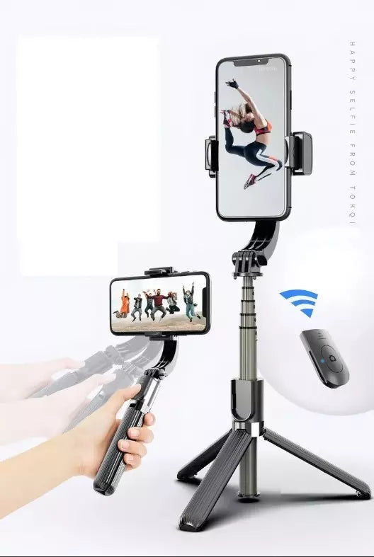 Bastão De Selfie com Estabilizador Gimbal NUOWA  L08 Tripé Stick TriPod Bluetooth 4.0 Sem Fio
