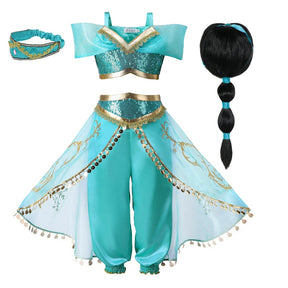 Fantasia Infantil Princesa Jasmine - Filme Aladdin