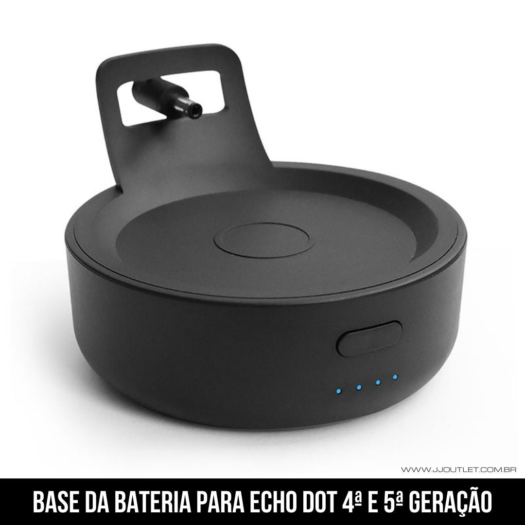 Base de Bateria para Echo Dot 4ª e 5ª Geração Amazon Alexa 5200mAh