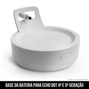 Base de Bateria para Echo Dot 4ª e 5ª Geração Amazon Alexa 5200mAh