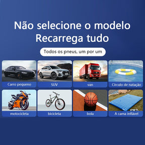 Mini Compressor de Ar Portátil sem Fio Kodi M6 para Carro, Moto e Bicicleta