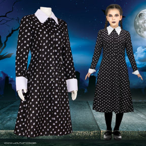 Fantasia Infantil/Adulta Wandinha Addams Wednesday