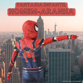 Fantasia Infantil Super-Herói Homem-Aranha