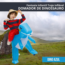 Fantasia Infantil Traje Domador de Dinossauro Inflável