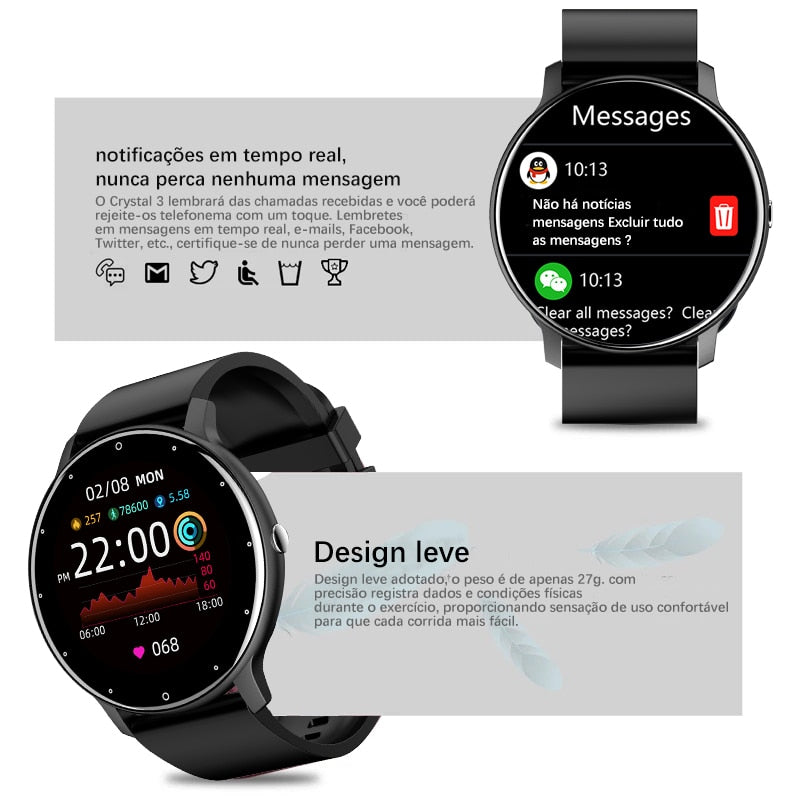 Relógio de Pulso SmartWatch LIGE Fitness