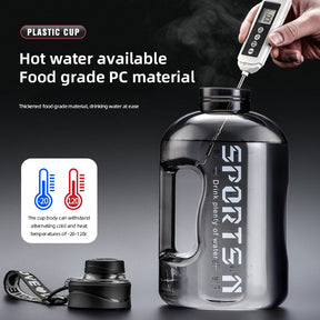 Garrafa de Água Fitness Drop-Proof à Prova de Quedas de 1700ml e 2700ml